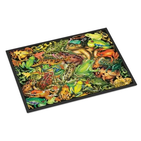 Carolines Treasures Carolines Treasures PRS4053MAT 18 x 27 in. Frogs Indoor or Outdoor Mat PRS4053MAT